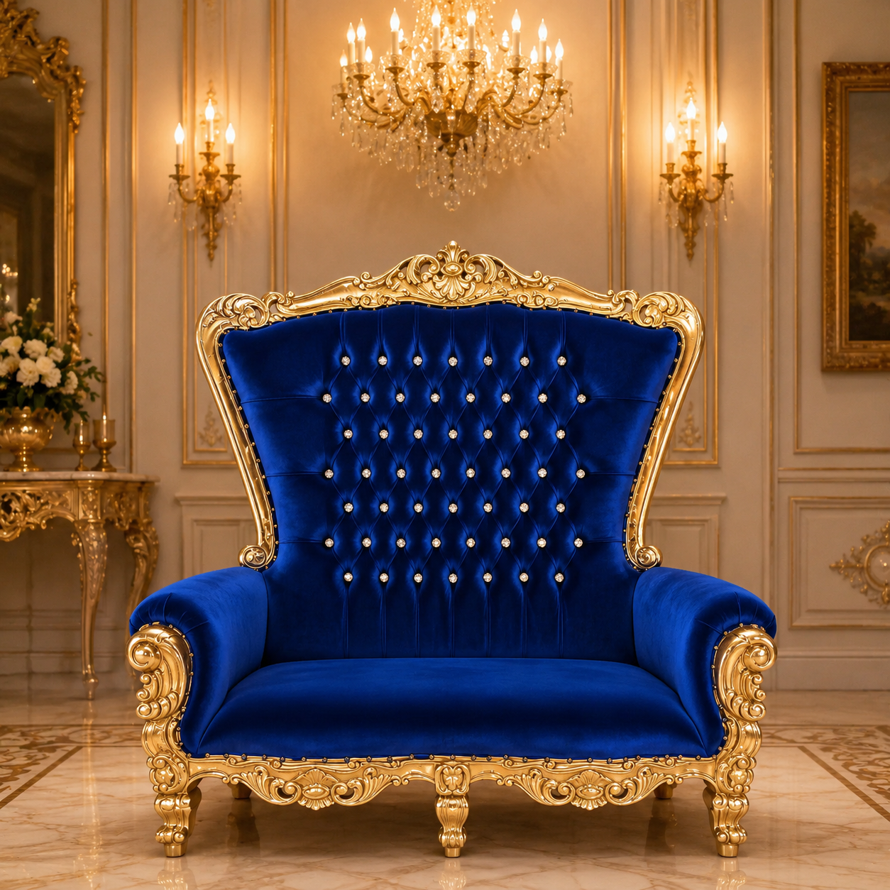 Queen Tiffany Loveseat