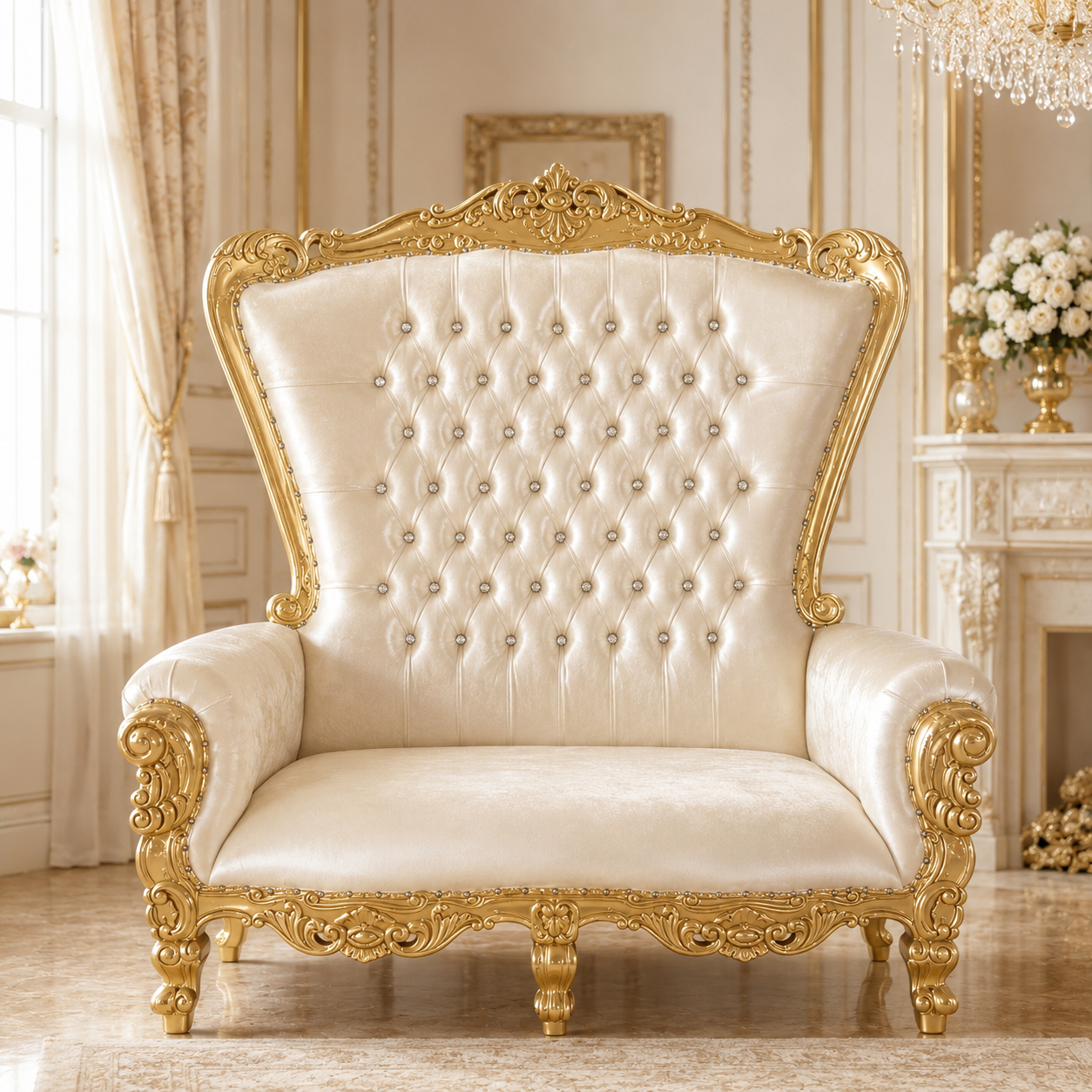 Queen Tiffany Loveseat