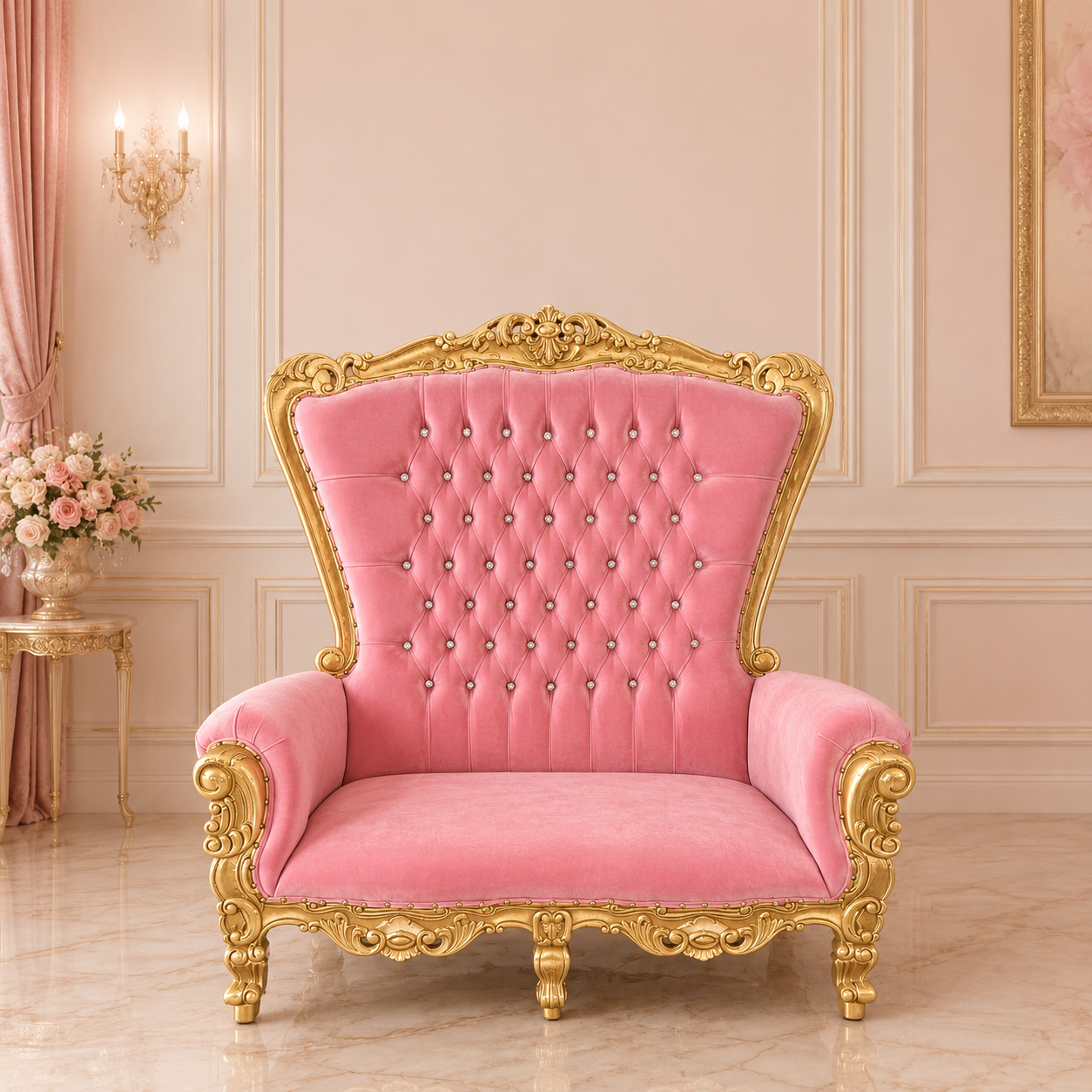 Queen Tiffany Loveseat