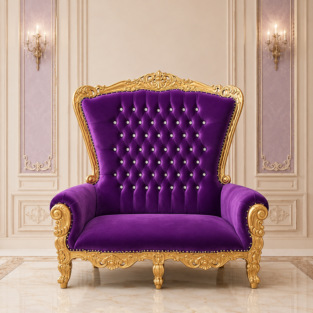 Queen Tiffany Loveseat