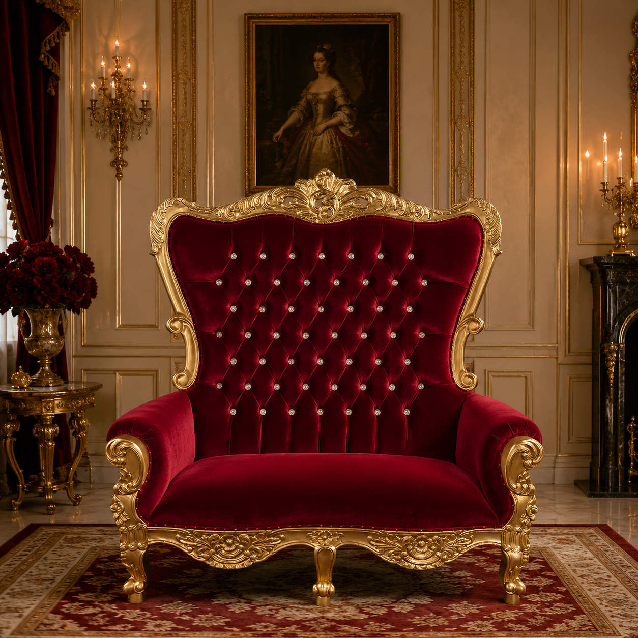 Queen Victoria Loveseat