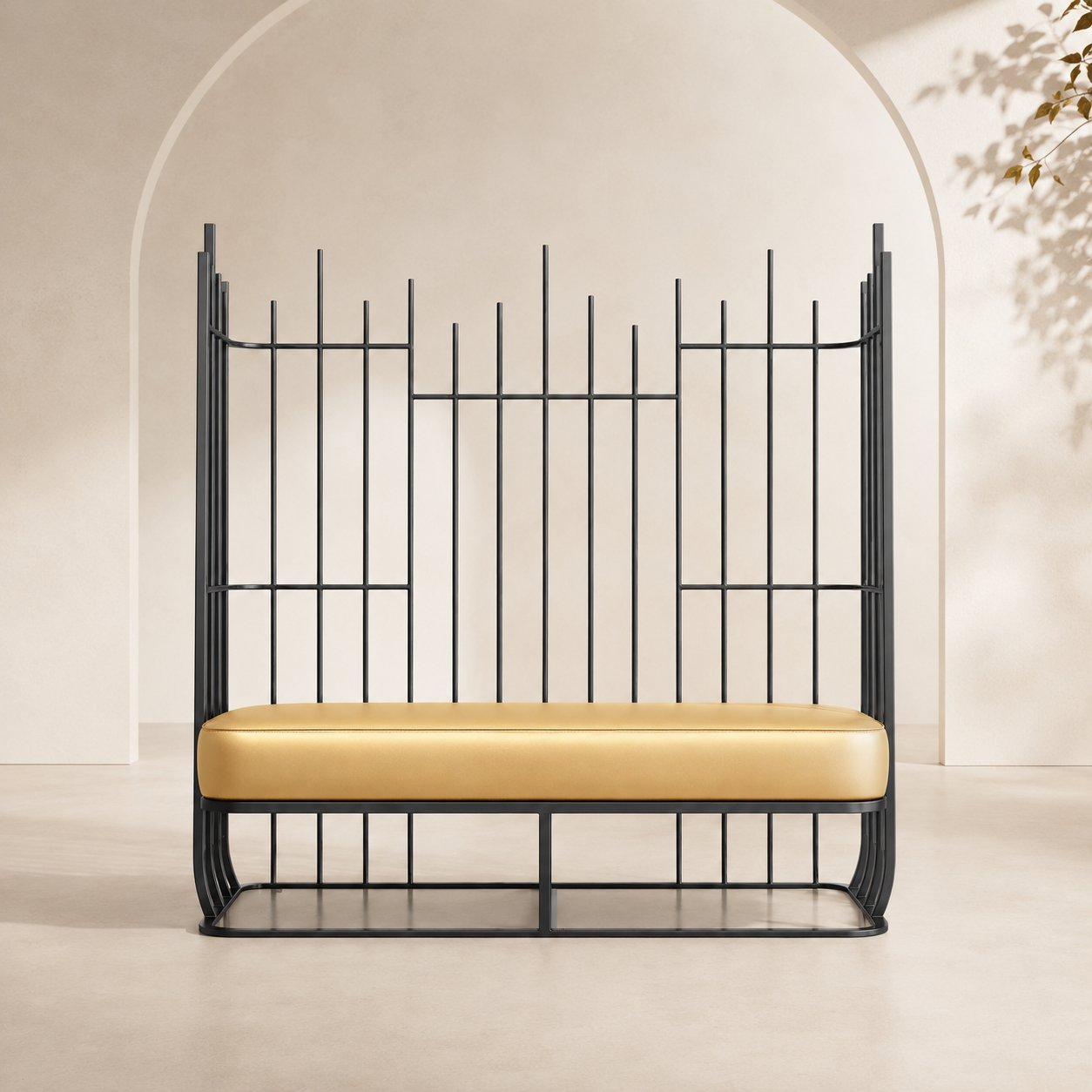 Aria Metal Loveseat