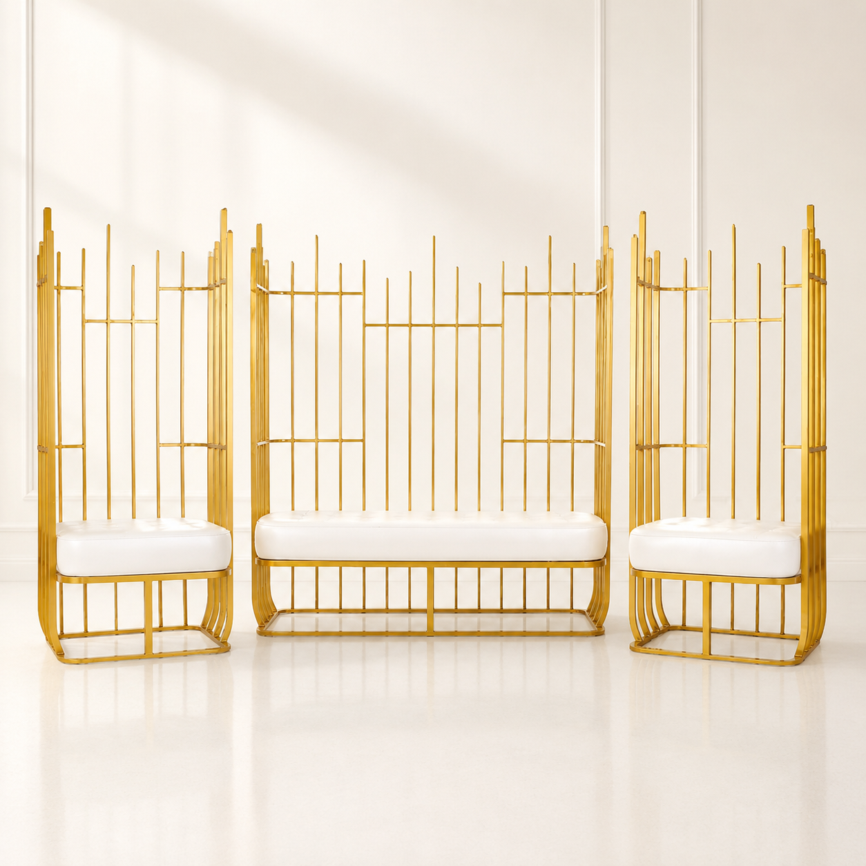 Aria Metal Loveseat