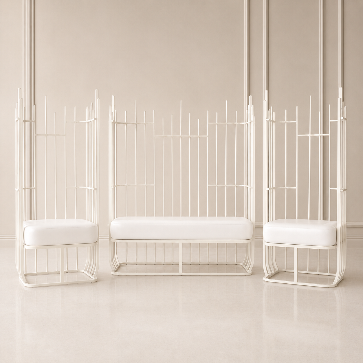 Aria Metal Loveseat