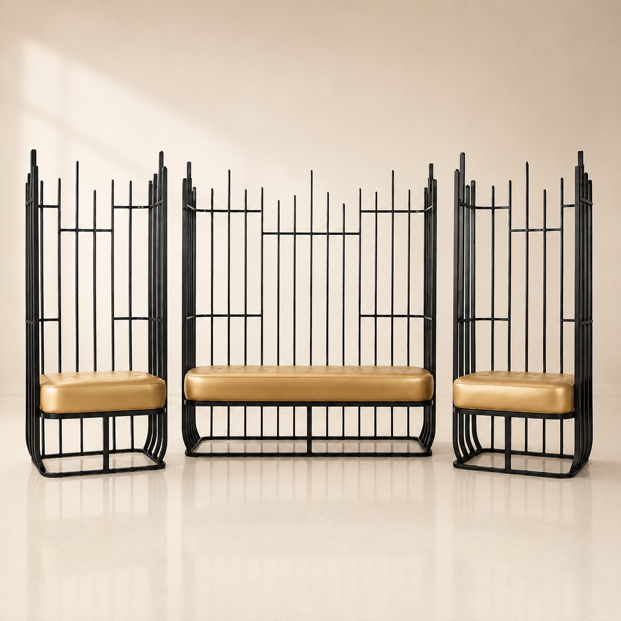 Aria Metal Loveseat