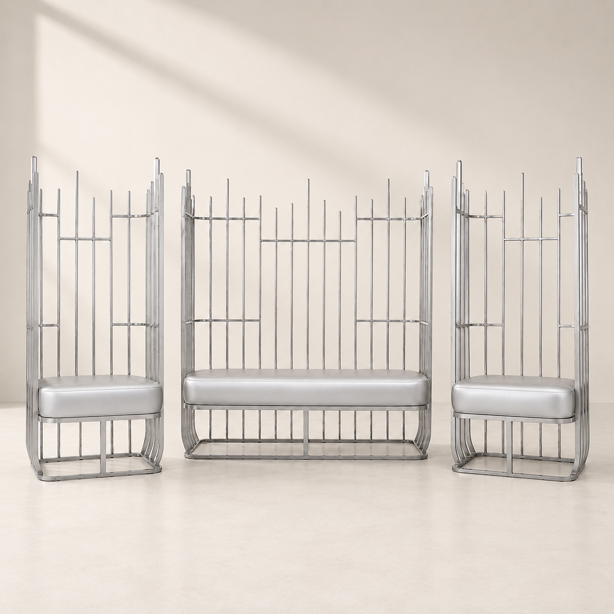 Aria Metal Loveseat