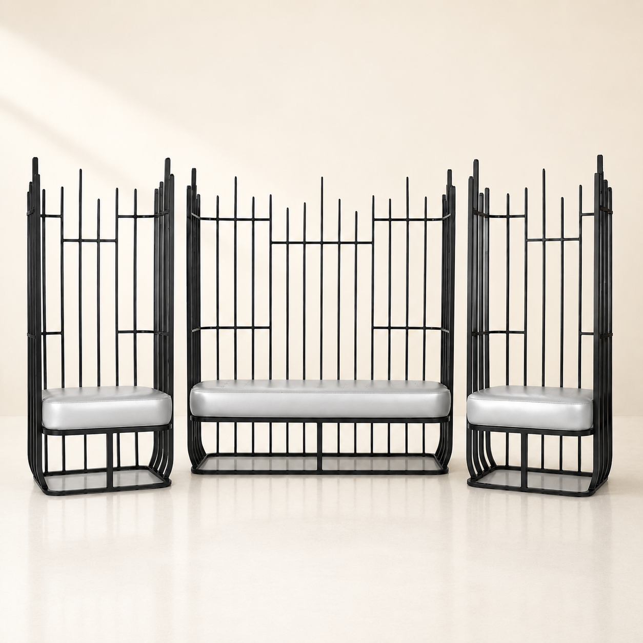 Aria Metal Loveseat