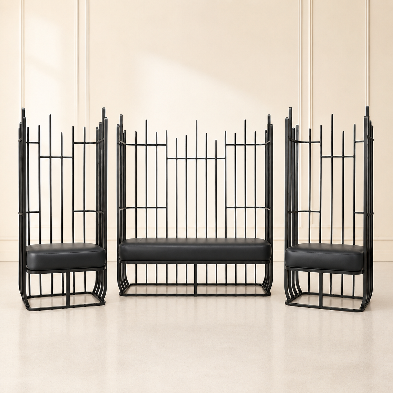 Aria Metal Loveseat