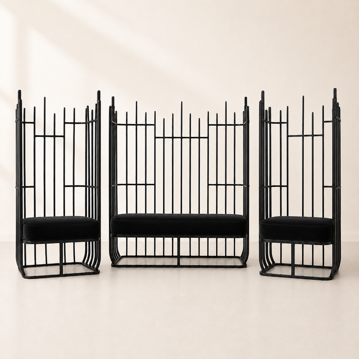 Aria Metal Loveseat