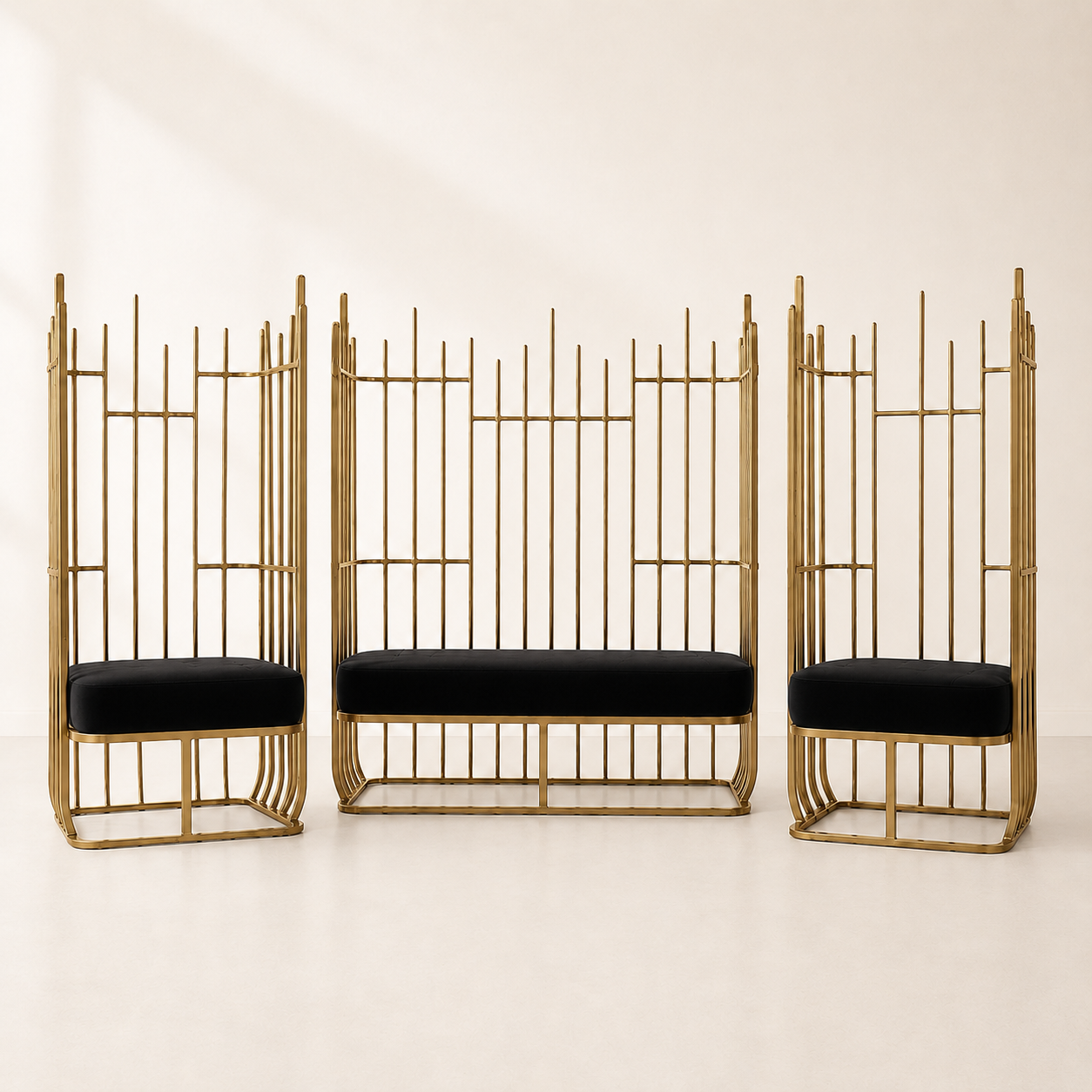 Aria Metal Loveseat