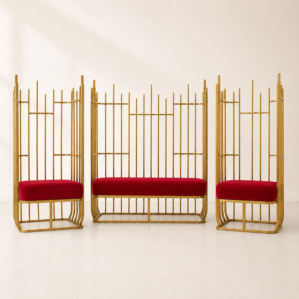 Aria Metal Loveseat