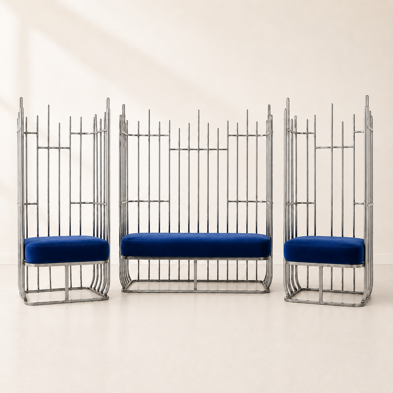 Aria Metal Loveseat