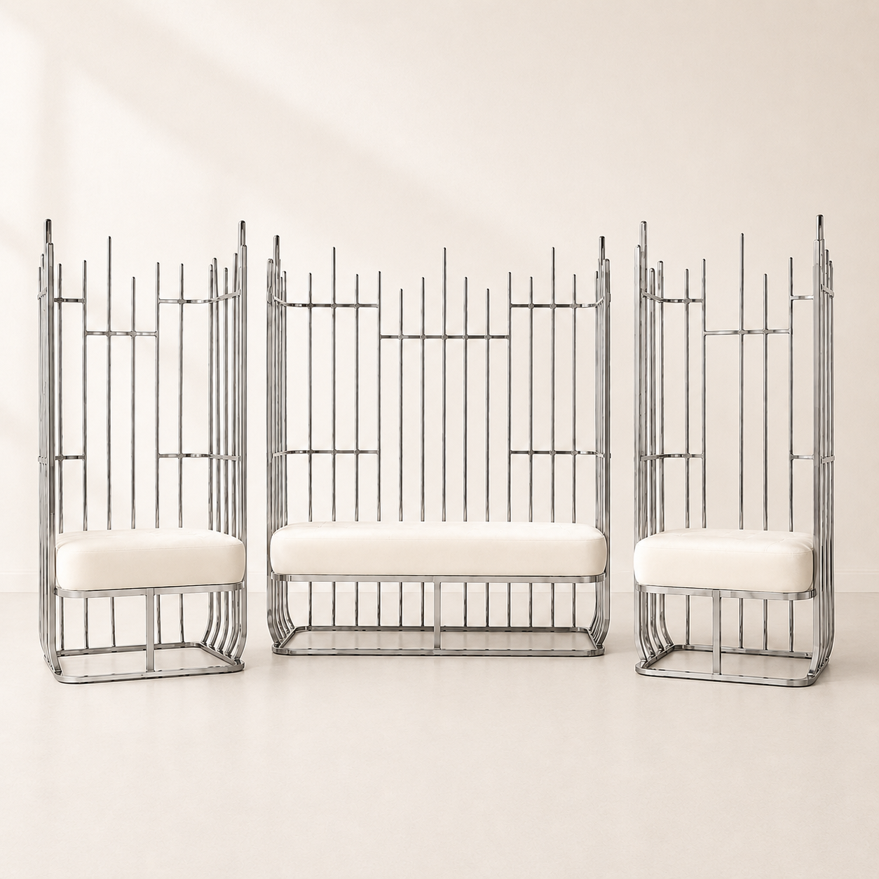Aria Metal Loveseat