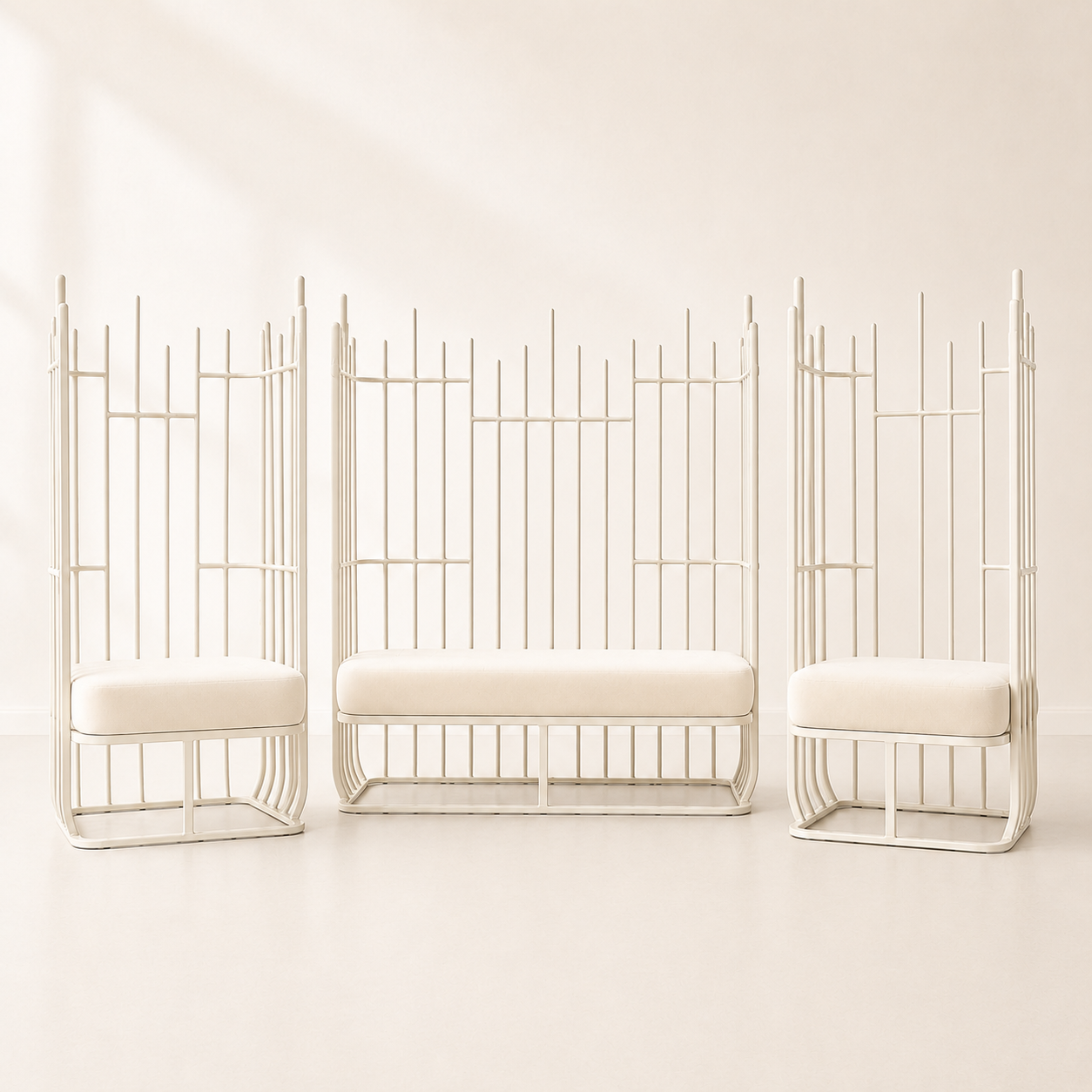 Aria Metal Loveseat