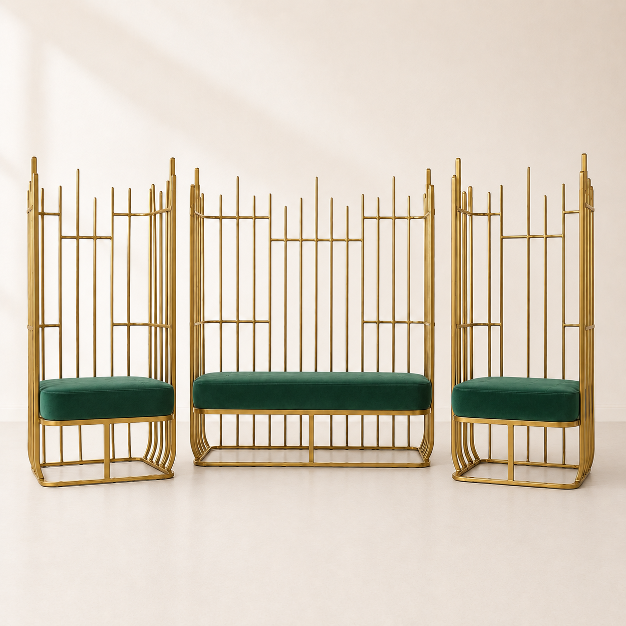 Aria Metal Loveseat