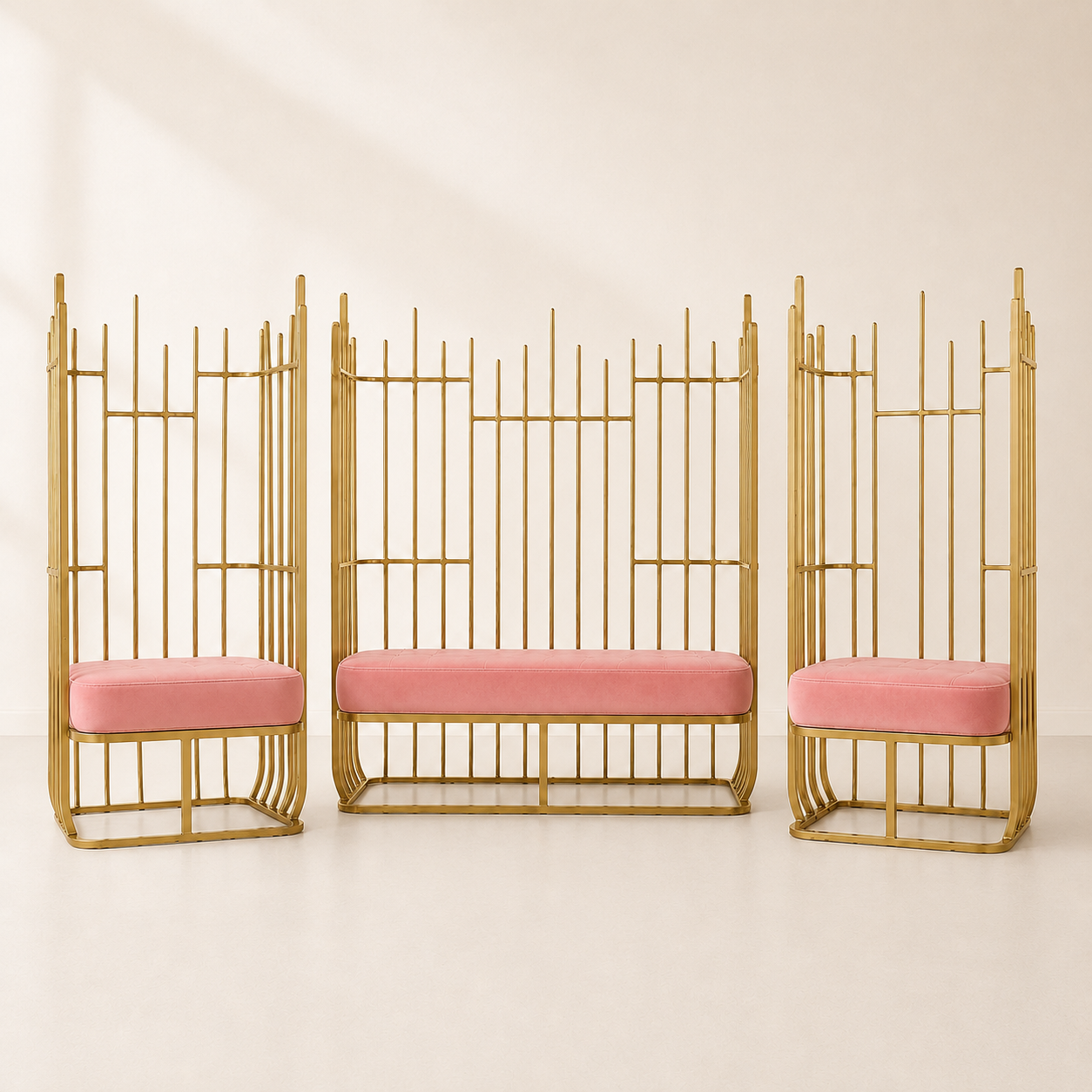 Aria Metal Loveseat