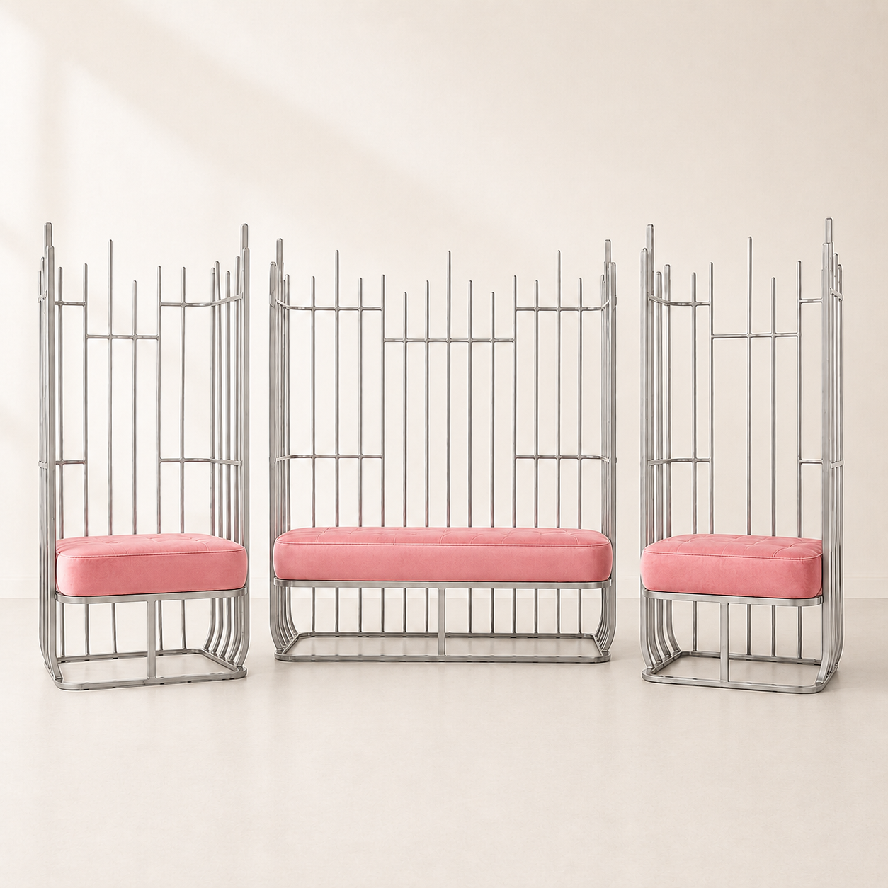 Aria Metal Loveseat