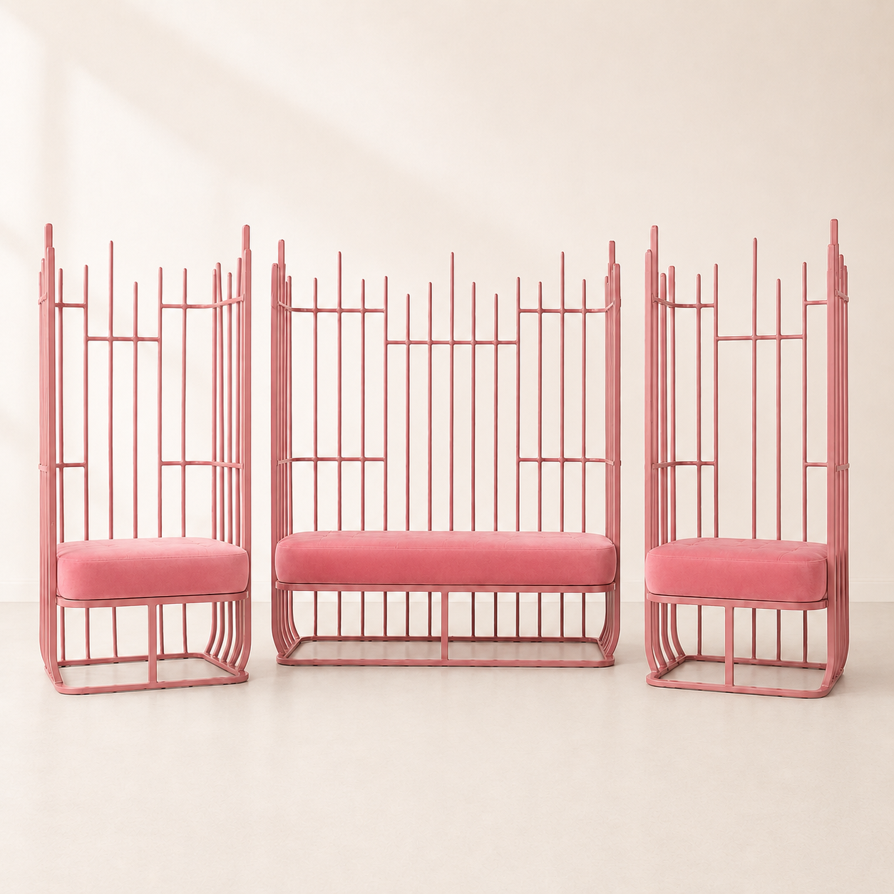 Aria Metal Loveseat