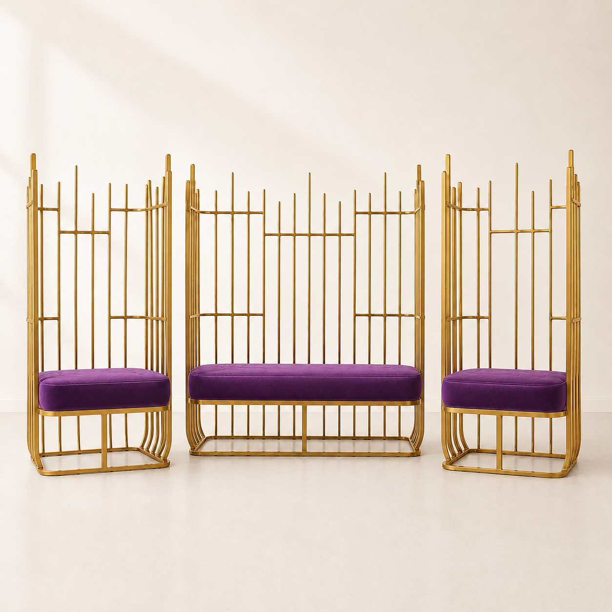 Aria Metal Loveseat