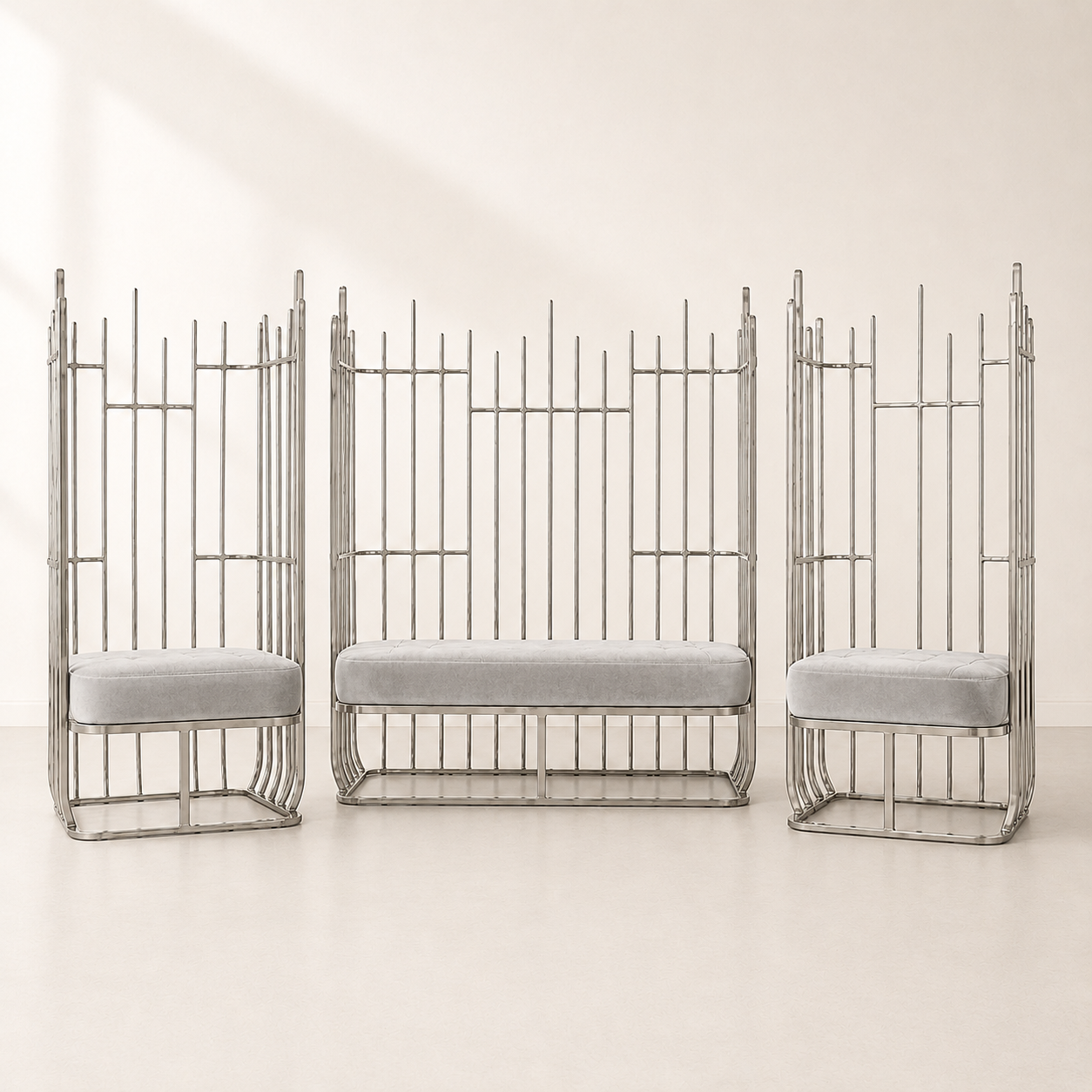 Aria Metal Loveseat