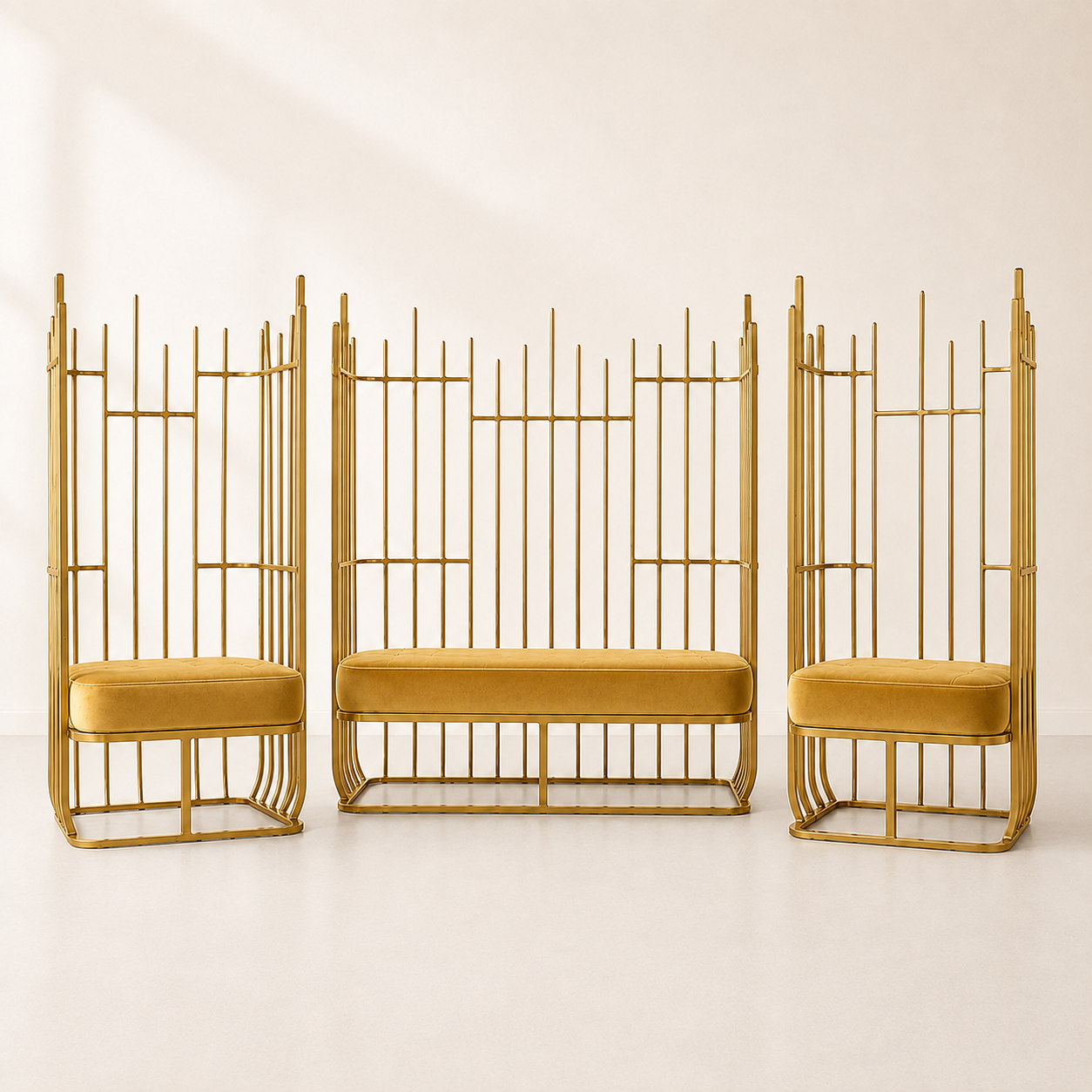 Aria Metal Loveseat