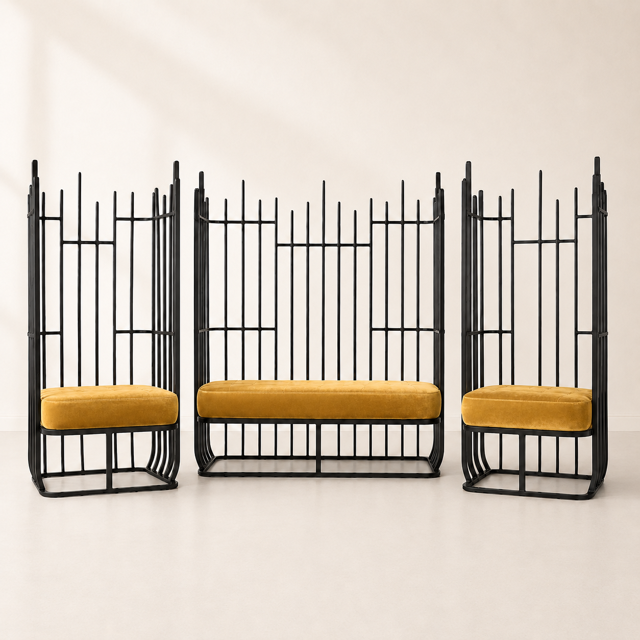 Aria Metal Loveseat