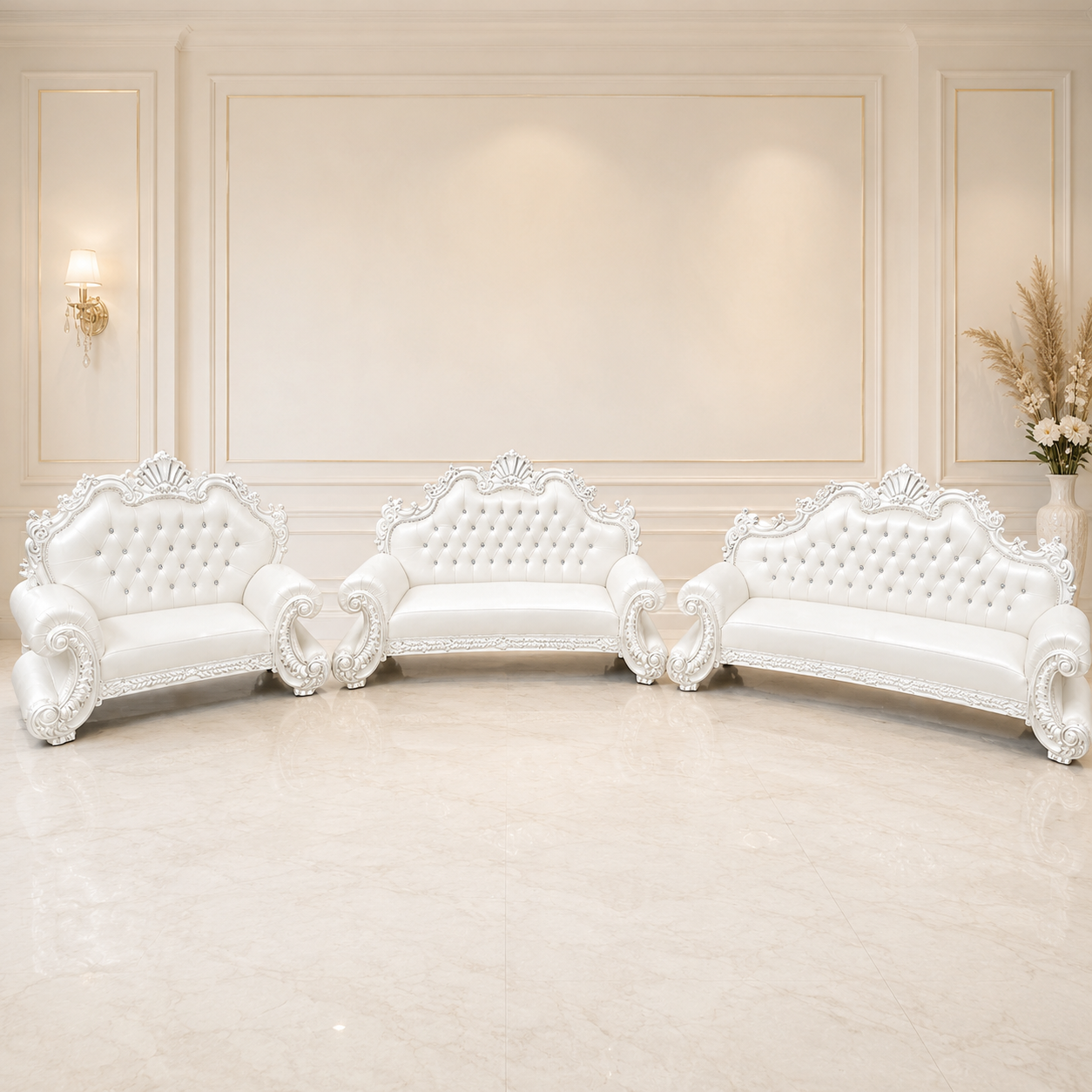 King Charles 3Pc. Regal Sofa Set