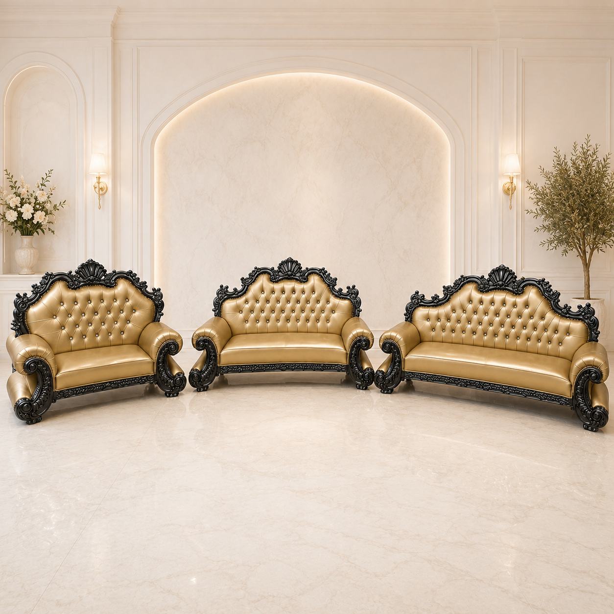 King Charles 3Pc. Regal Sofa Set