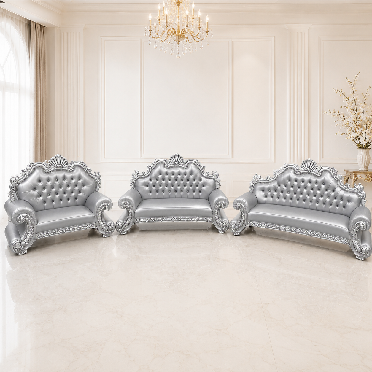 King Charles 3Pc. Regal Sofa Set