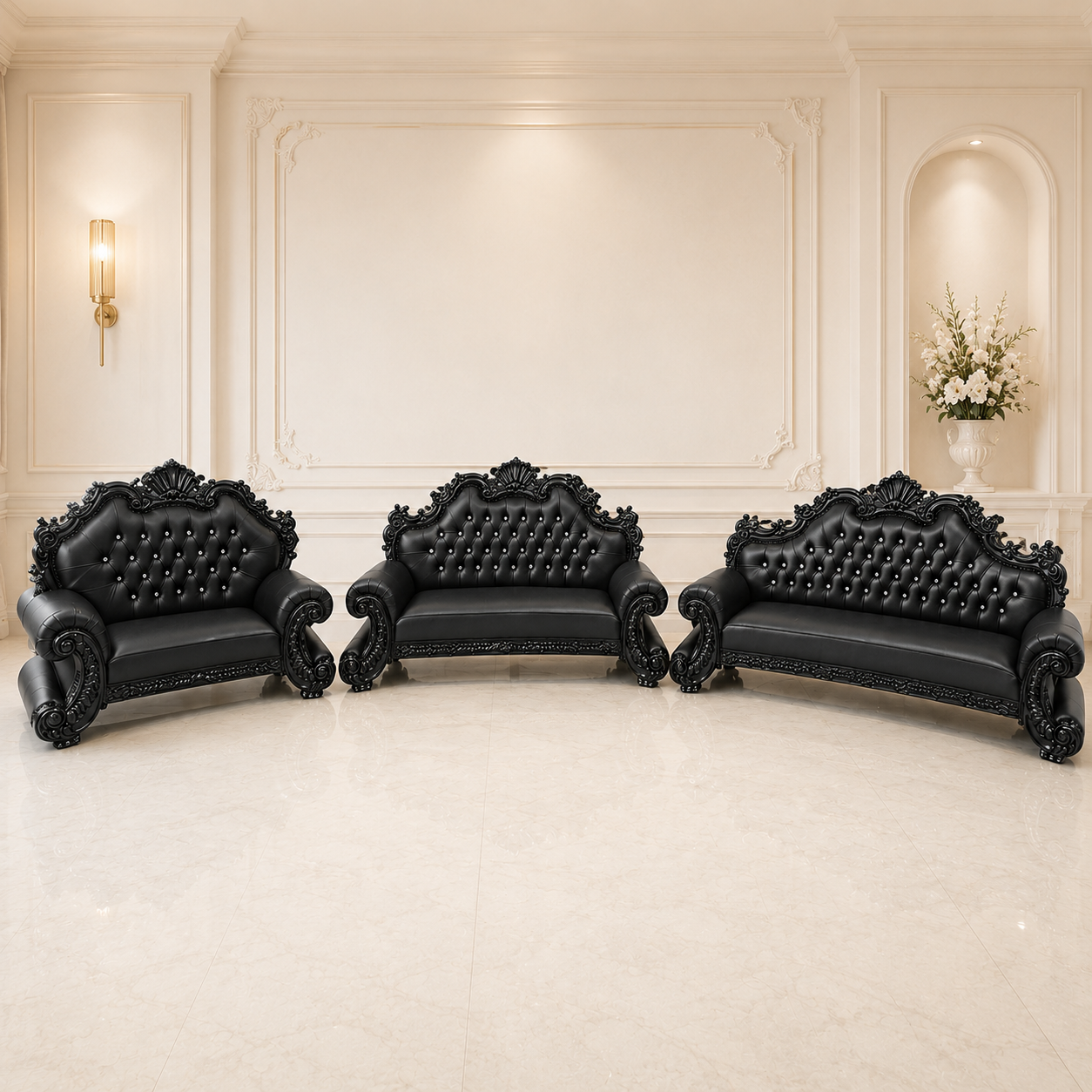 King Charles 3Pc. Regal Sofa Set
