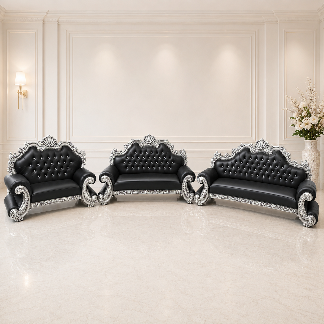 King Charles 3Pc. Regal Sofa Set