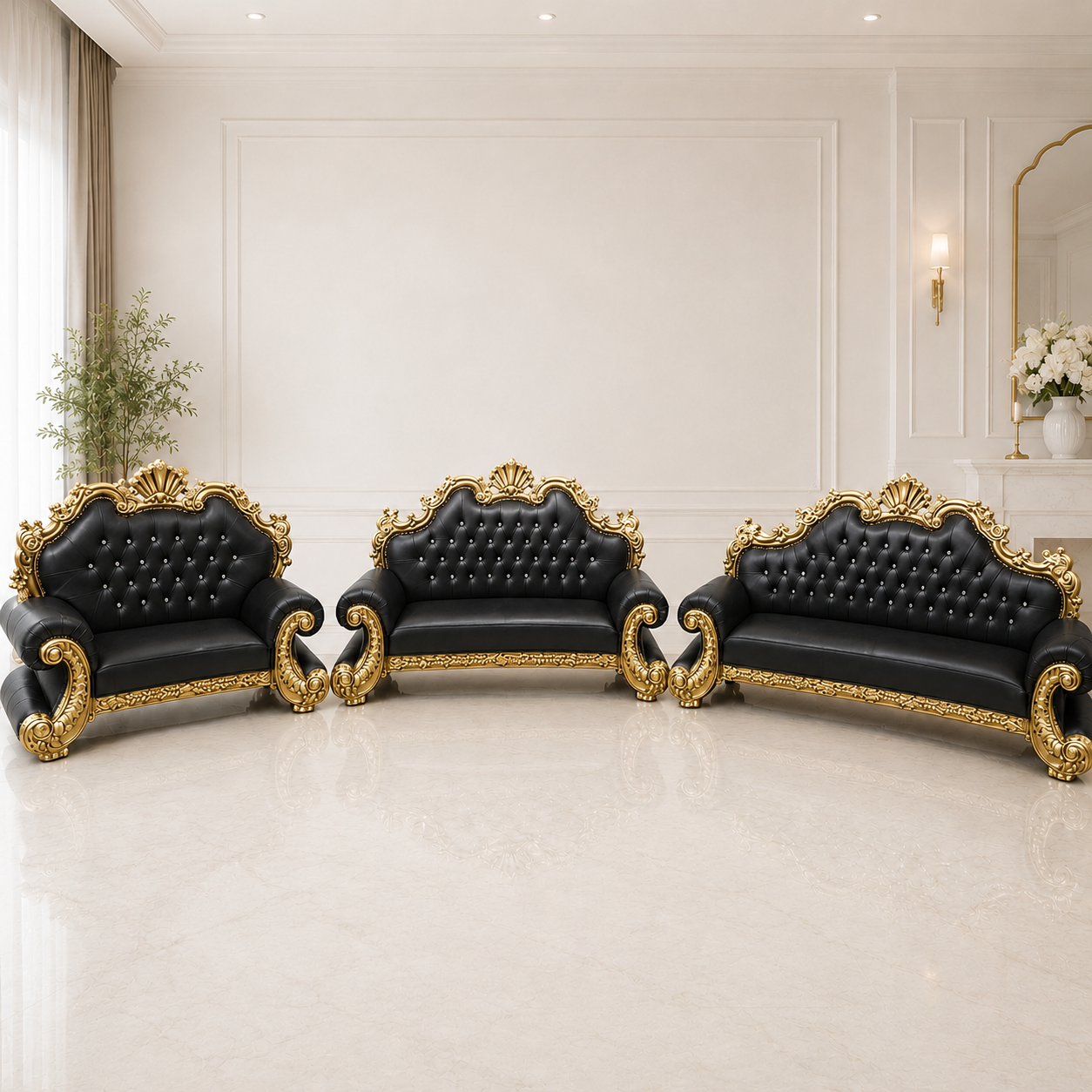 King Charles 3Pc. Regal Sofa Set