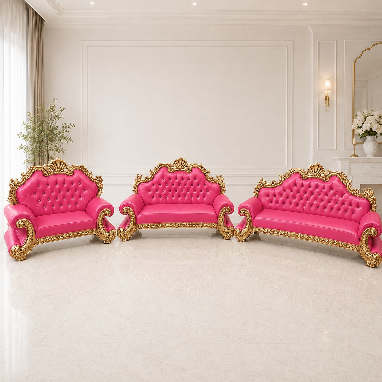 King Charles 3Pc. Regal Sofa Set