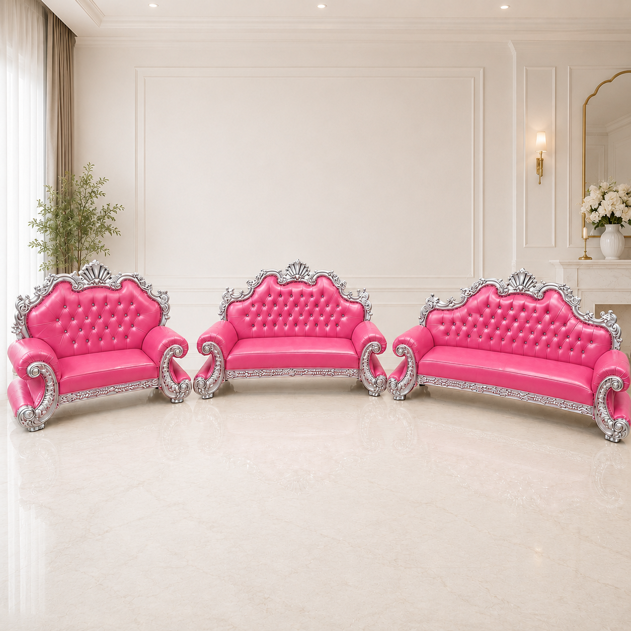 King Charles 3Pc. Regal Sofa Set