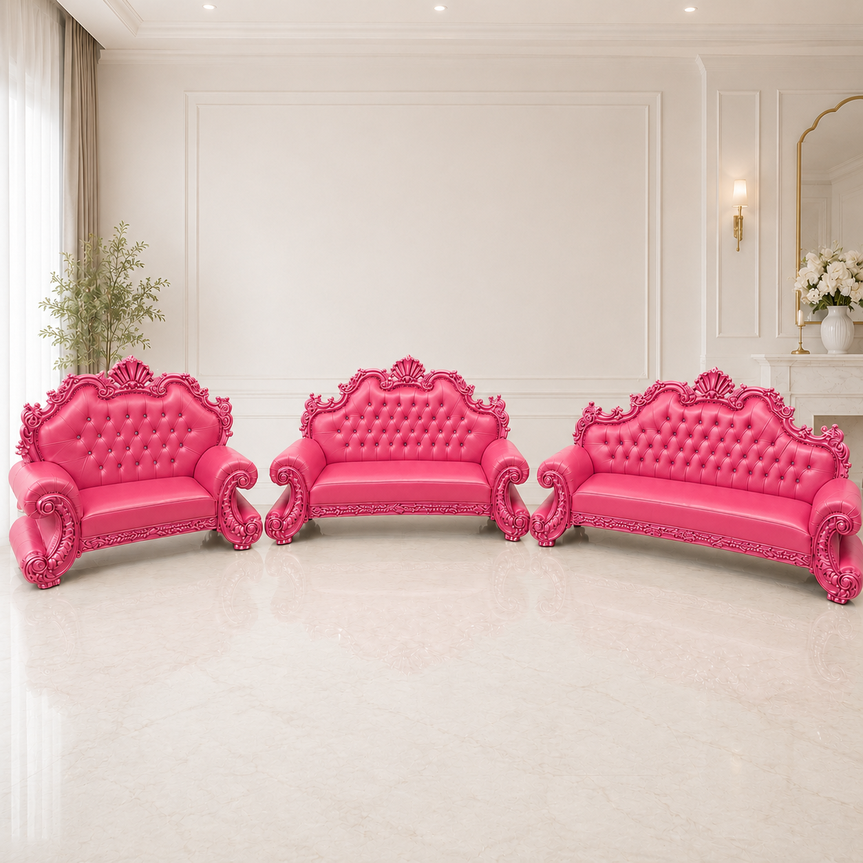 King Charles 3Pc. Regal Sofa Set