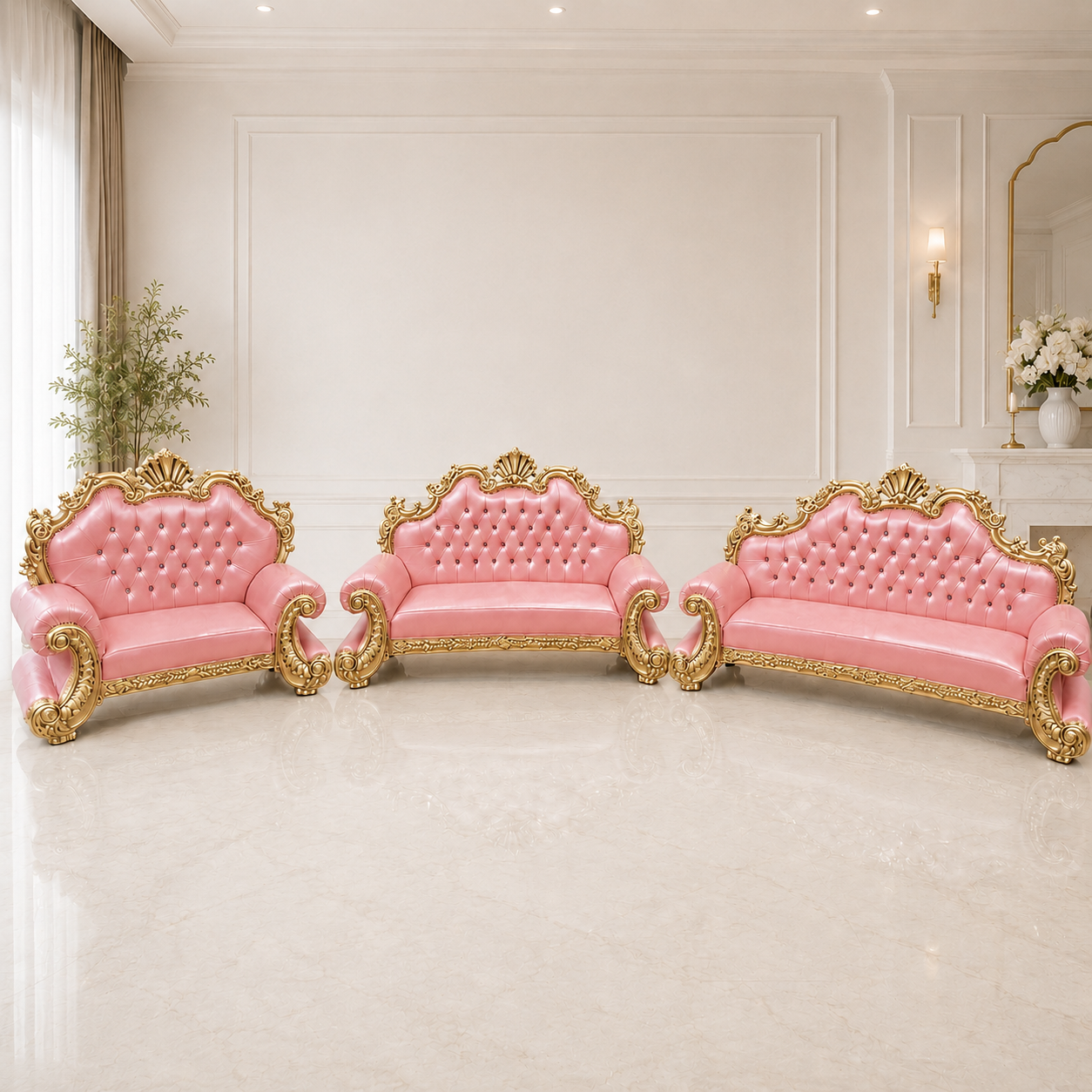 King Charles 3Pc. Regal Sofa Set
