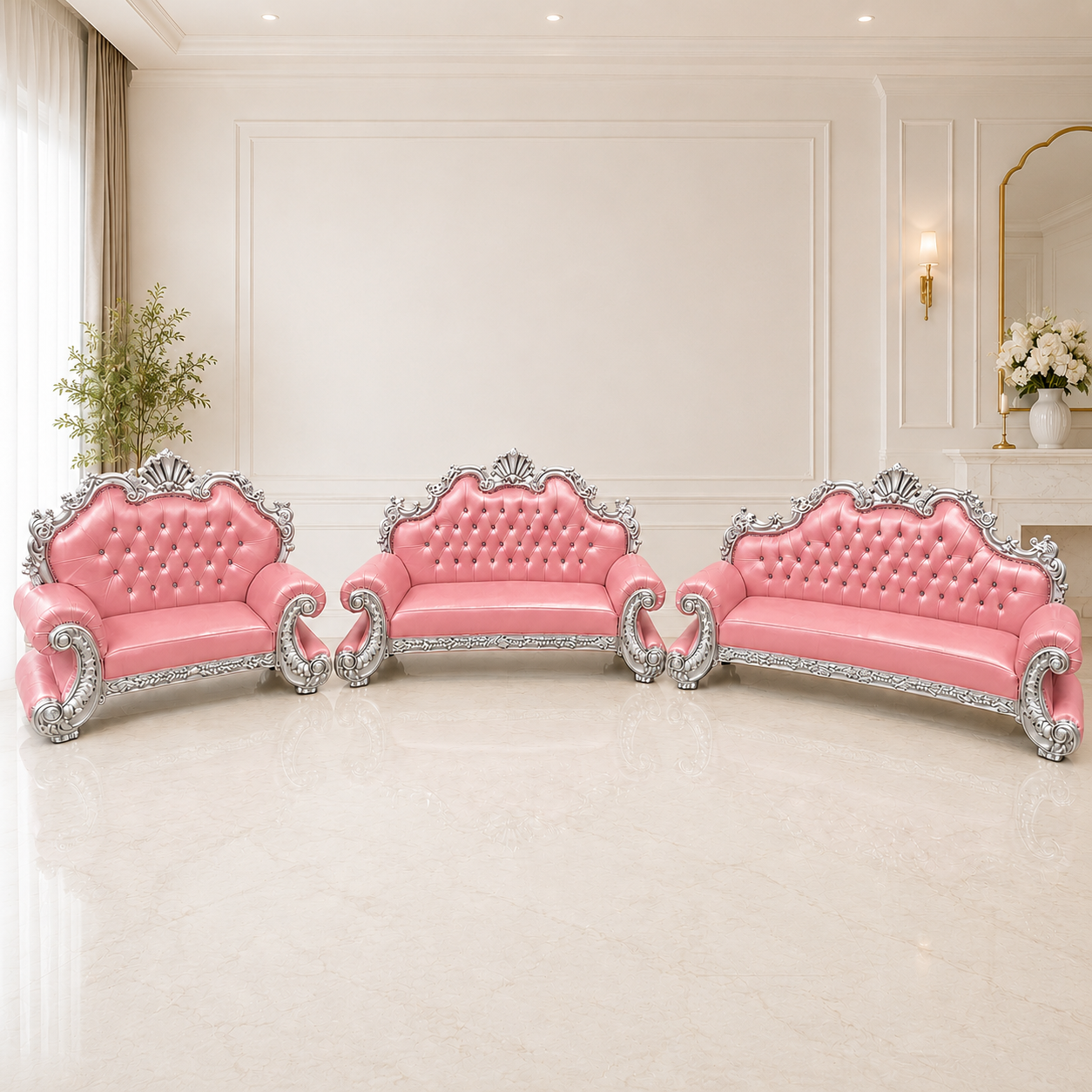 King Charles 3Pc. Regal Sofa Set