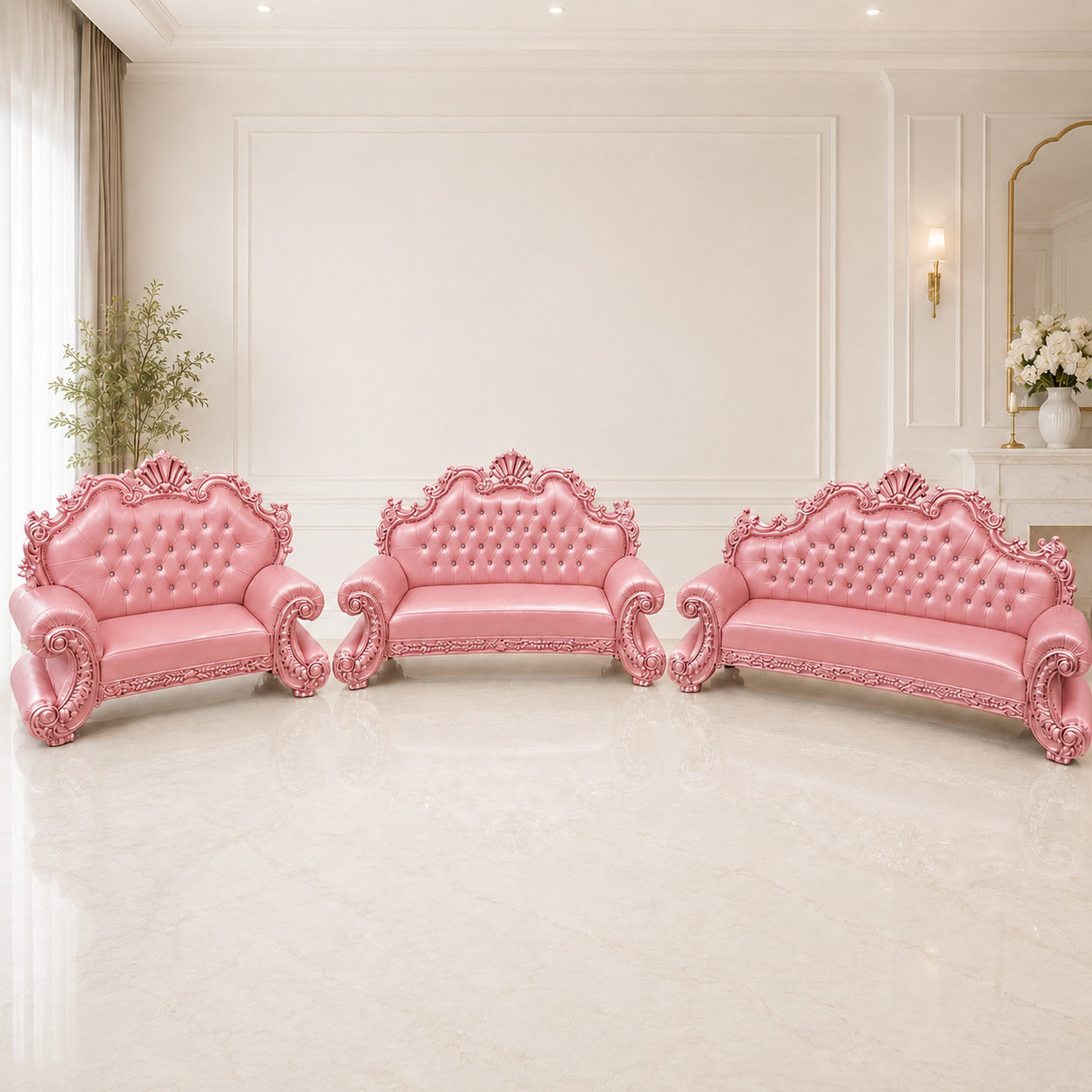 King Charles 3Pc. Regal Sofa Set