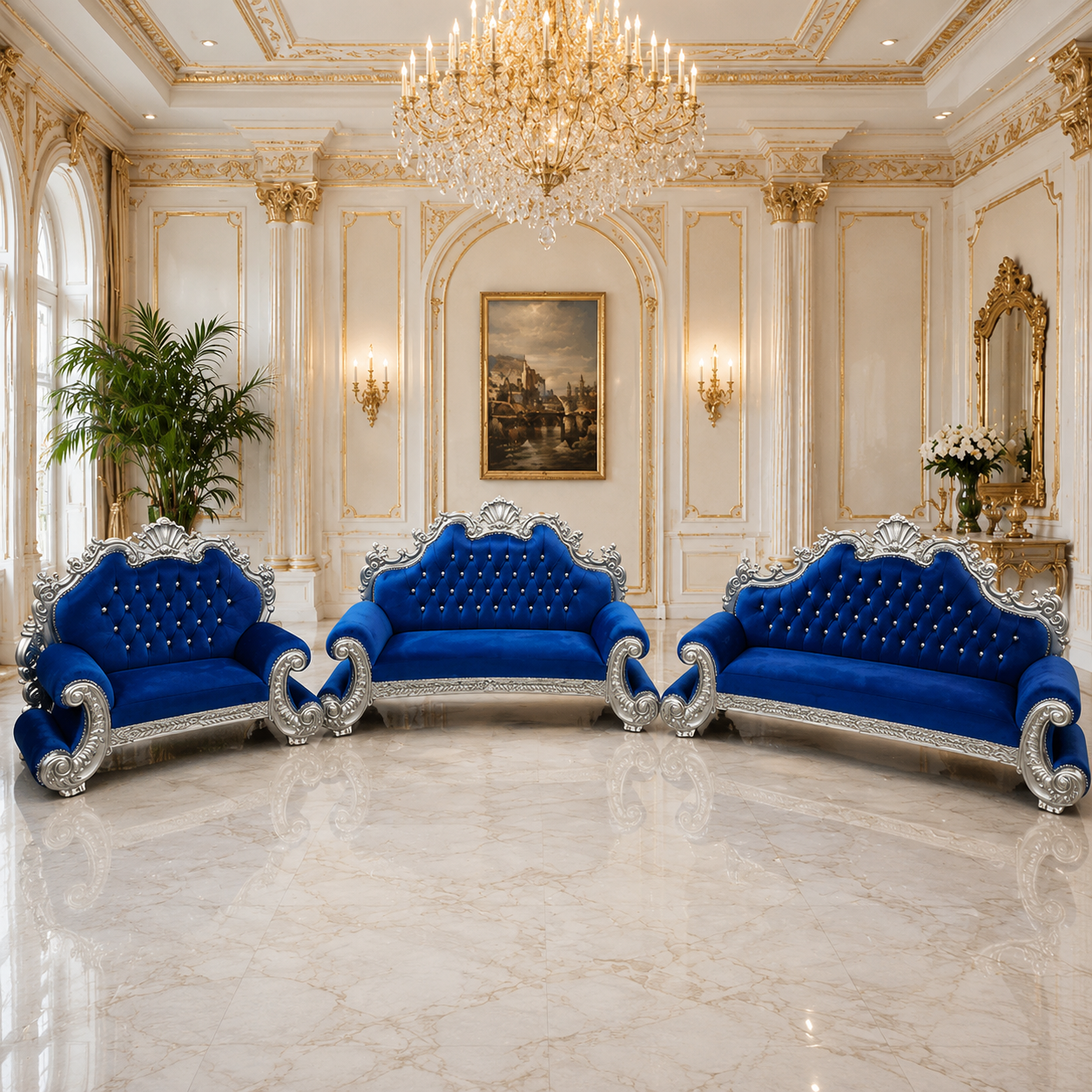 King Charles 3Pc. Regal Sofa Set