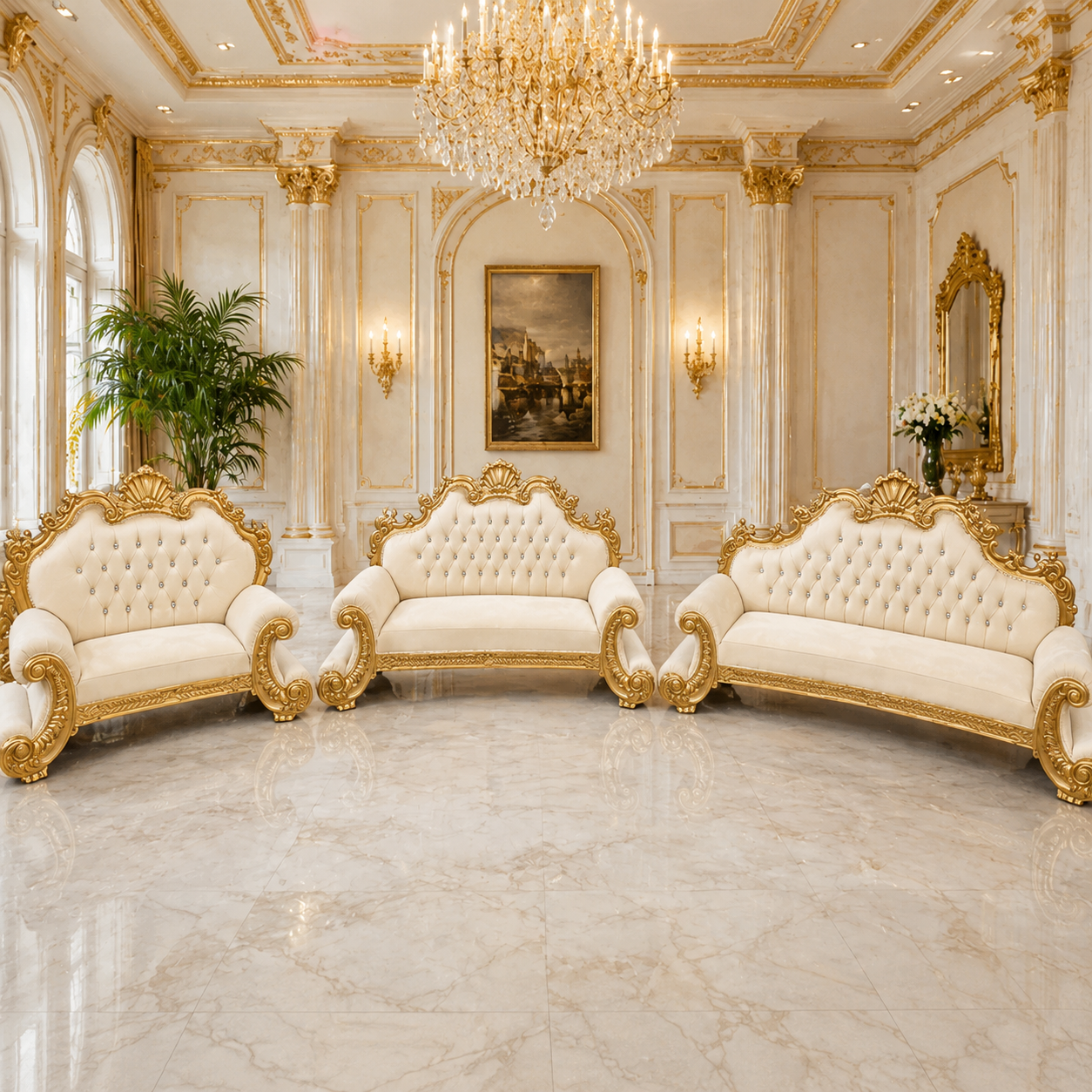 King Charles 3Pc. Regal Sofa Set