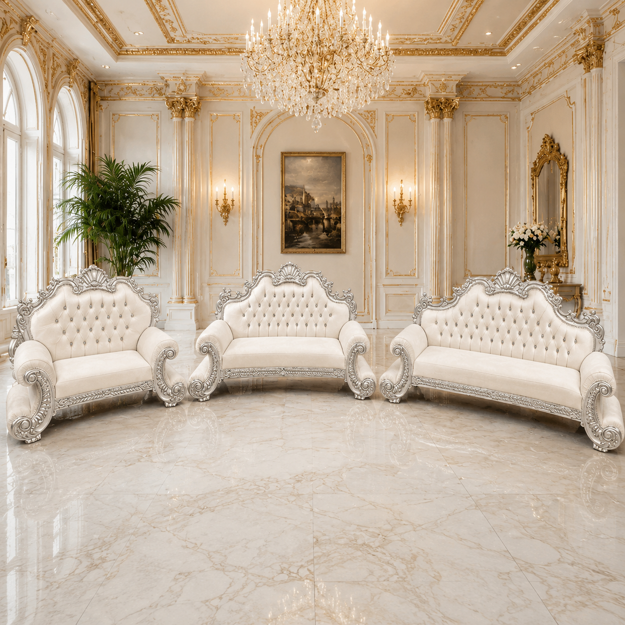 King Charles 3Pc. Regal Sofa Set