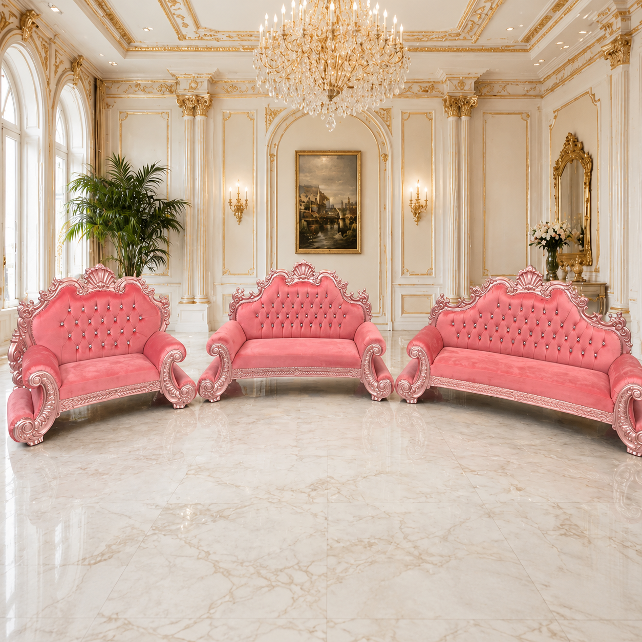 King Charles 3Pc. Regal Sofa Set