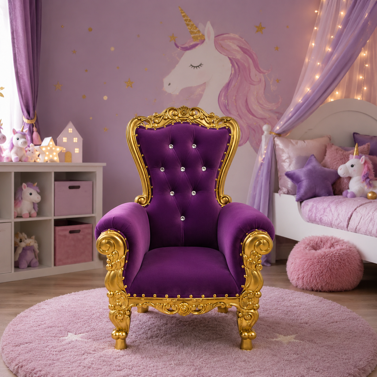 Mini Tiffany 33 Kids Throne - Velvet
