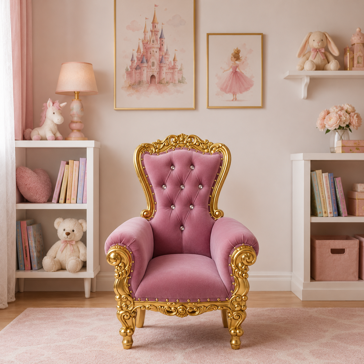 Mini Tiffany 33 Kids Throne - Velvet