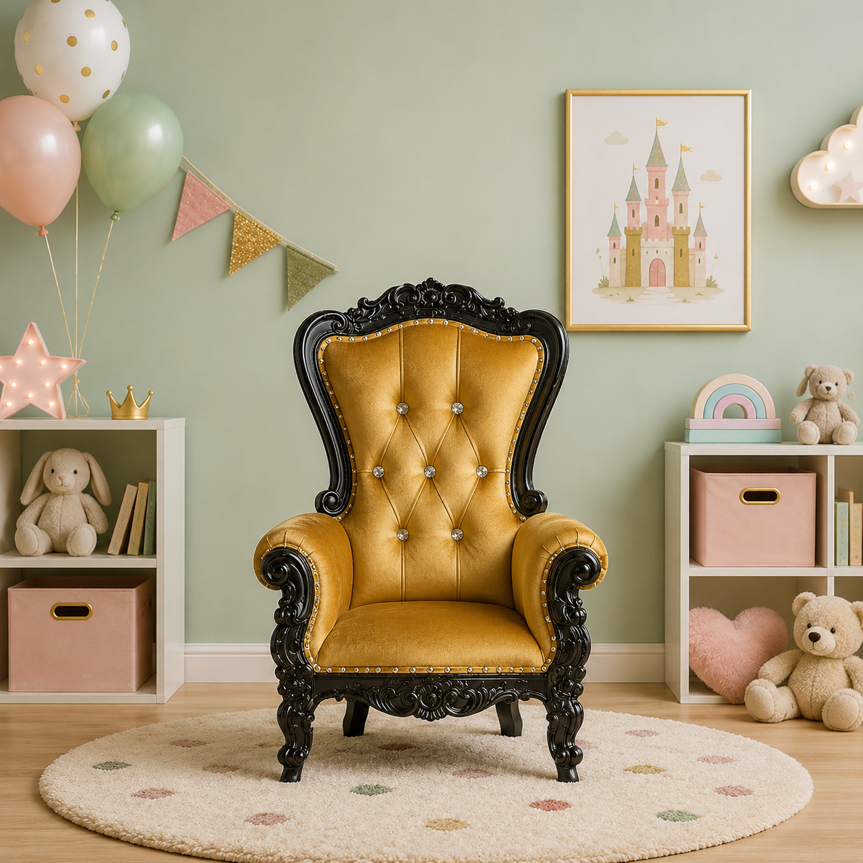 Mini Tiffany 33 Kids Throne - Velvet