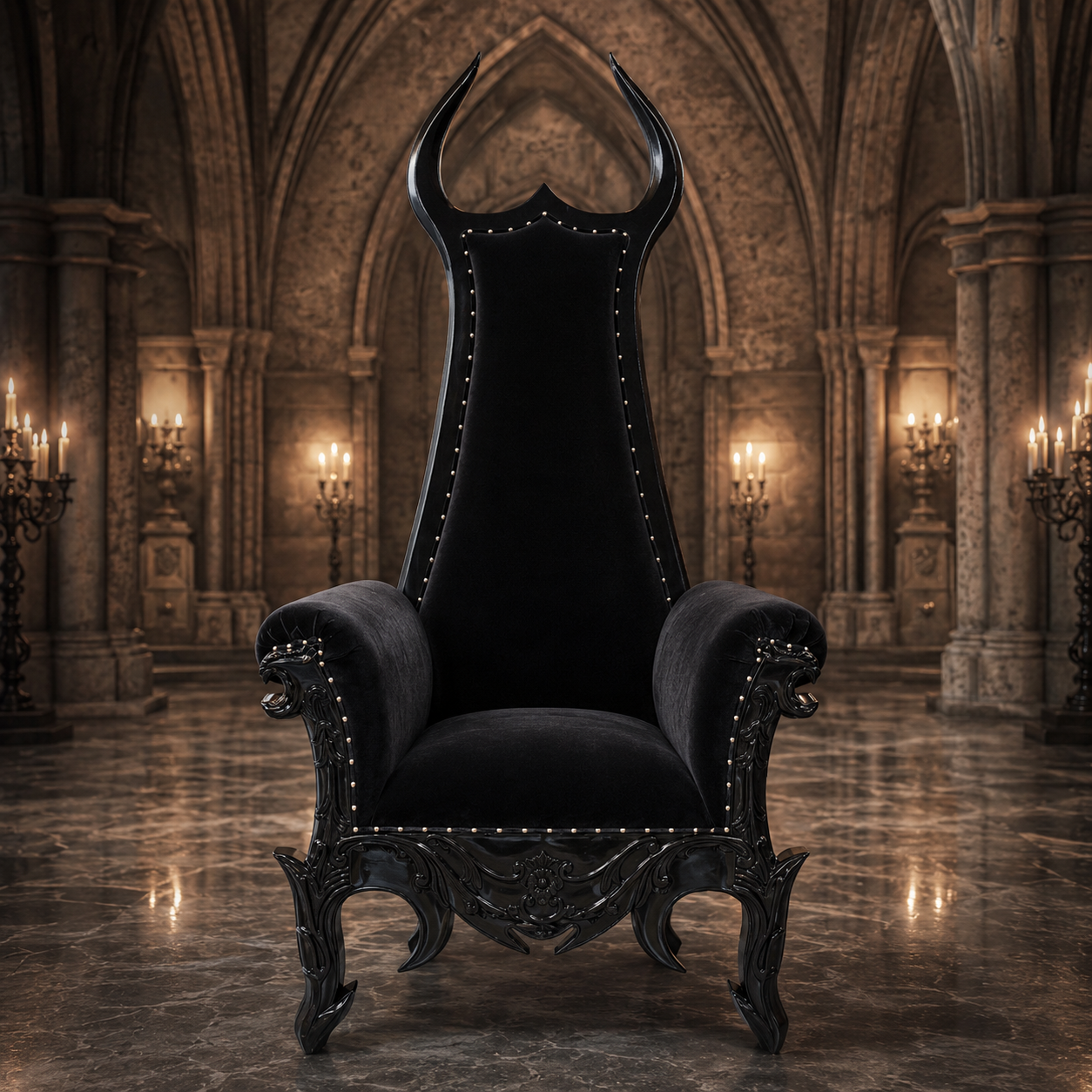 Devil Horn Gothic Throne