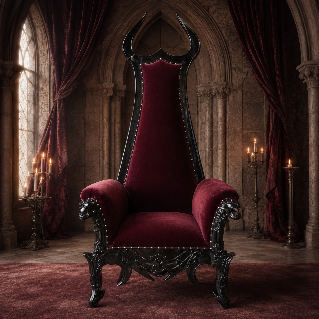 Devil Horn Gothic Throne