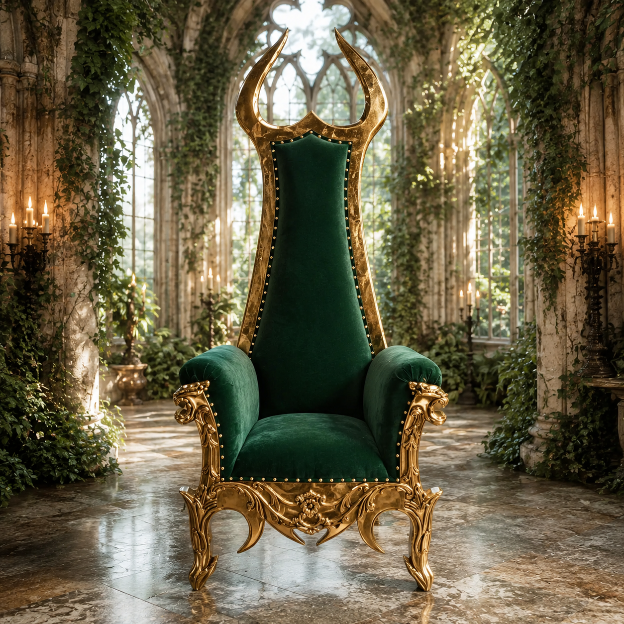 Devil Horn Gothic Throne