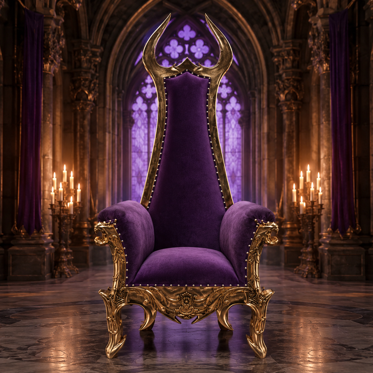Devil Horn Gothic Throne