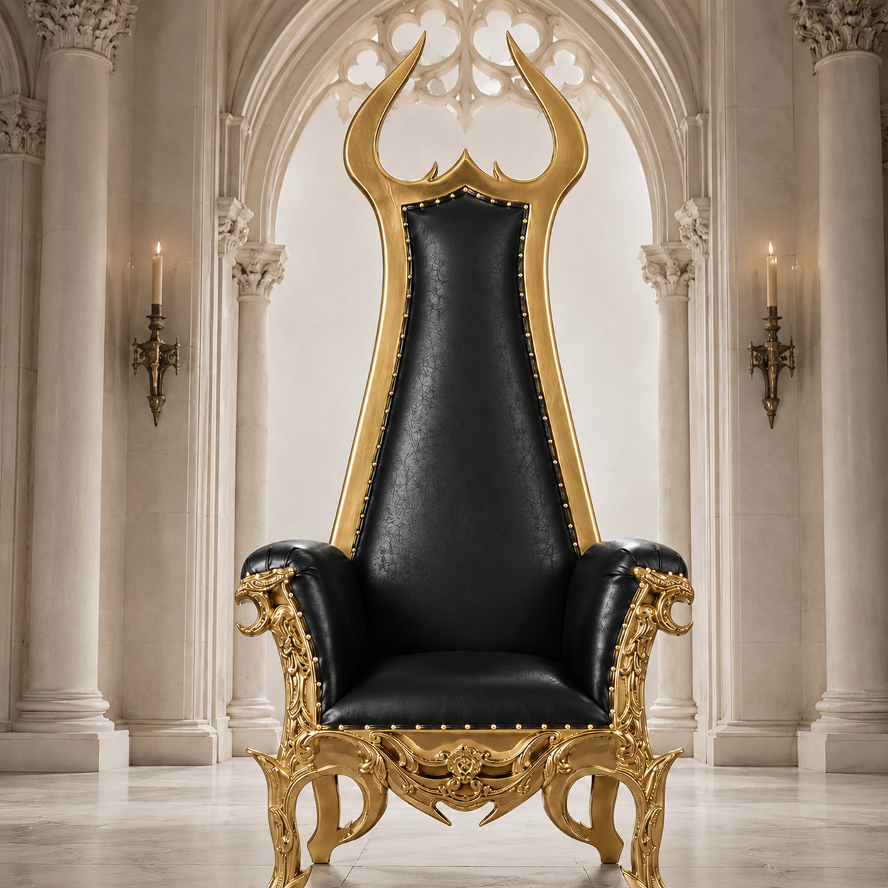 Devil Horn Gothic Throne